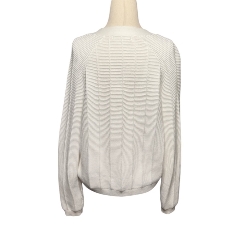 WoolOvers White Open Ribbed Cardigan - Picture 2 of 5